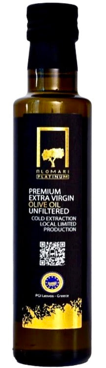 Unfiltered early harvest olive oil from Lesvos - Plomari Platinum